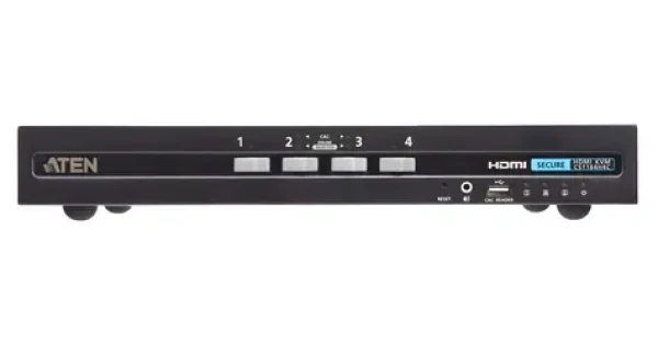 Aten 4-Port HDMI Secure / KVM switch / 4-port / USB / 4K 3840×2160 (CS1184H4C-AT-G)