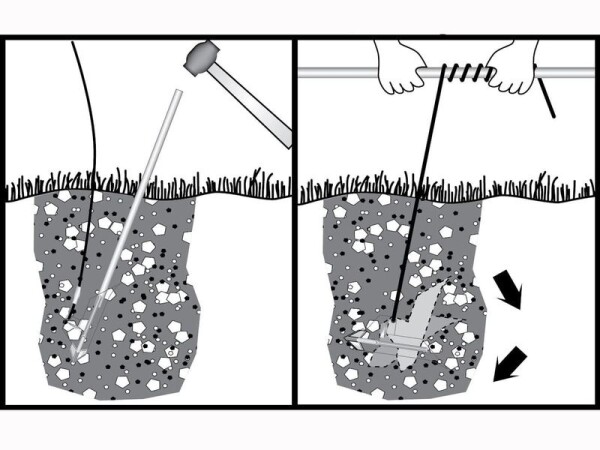 Hliníkové kotvy pro plachtové přístřešky – ShelterLogic 107 cm, 4 ks