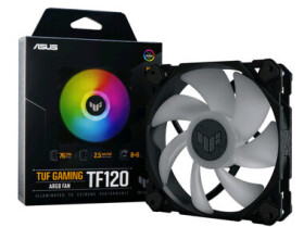 ASUS TUF Gaming TF120 ARGB černá / 120 mm / Advanced FDB / 250-1900 RPM / 76 CFM / 29 dB (90DA0030-B09000)