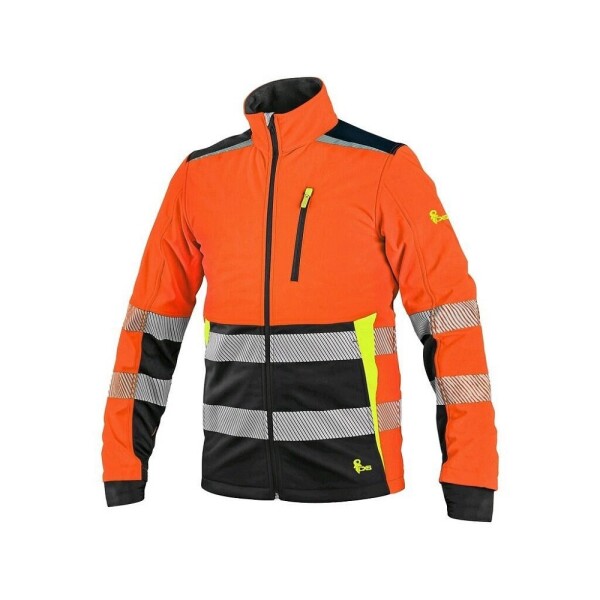 CXS Canis CXS BENSON Bunda výstražná softshell oranžovo - černá