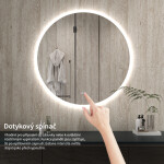 CERANO - Koupelnové LED zrcadlo Aureo - Ø 90 CER-8050BD6949