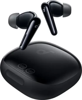 Anker Soundcore Liberty 4 Pro leskle černá / Bezdrátová sluchátka / mikrofon / BT 5.3 / IPX5 (A3954GF1)