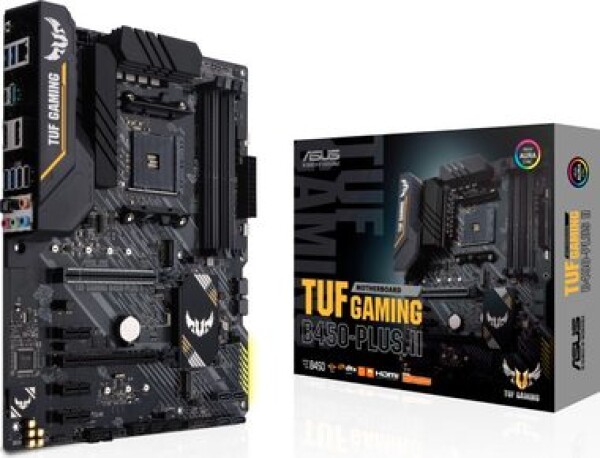 ASUS TUF B450-PLUS GAMING II / AMD B450 / DDR4 / SATA III RAID / USB / GLAN / M.2 / sc.AM4 / ATX (90MB1650-M0EAY0)