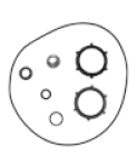Sada ucpávky Grundfos JP5/JP6 (96768182)