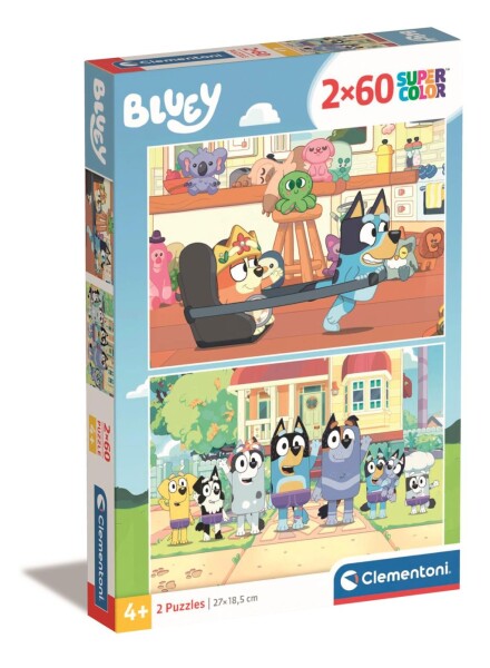 Puzzle Bluey 2x60 dílků - Clementoni