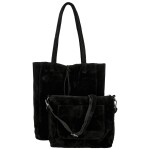 Trendy dámský koženkový set kabelek Oktavie, černý