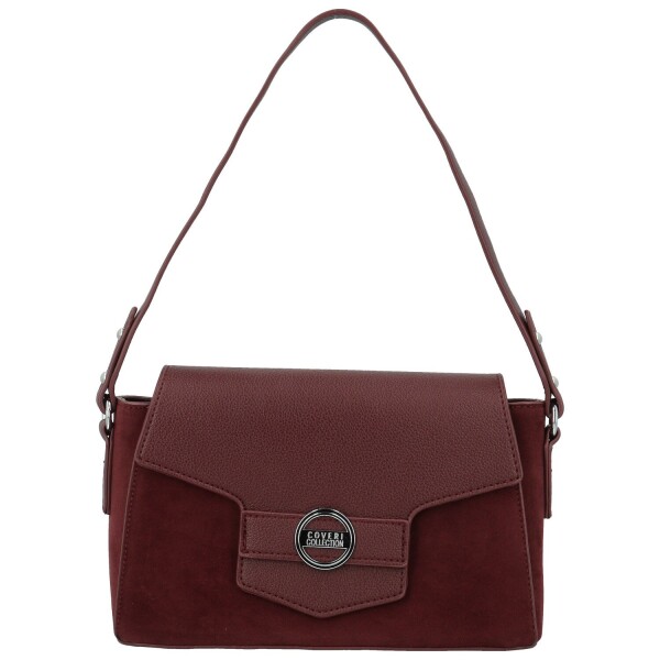 Módní dámská koženková kabelka na rameno Harper, vínová