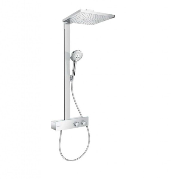HANSGROHE - Raindance E Sprchový set, s termostatem, 30x30 cm, matná bílá 27361700