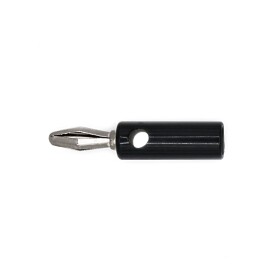 Plastový banánek - Černý, 4 mm