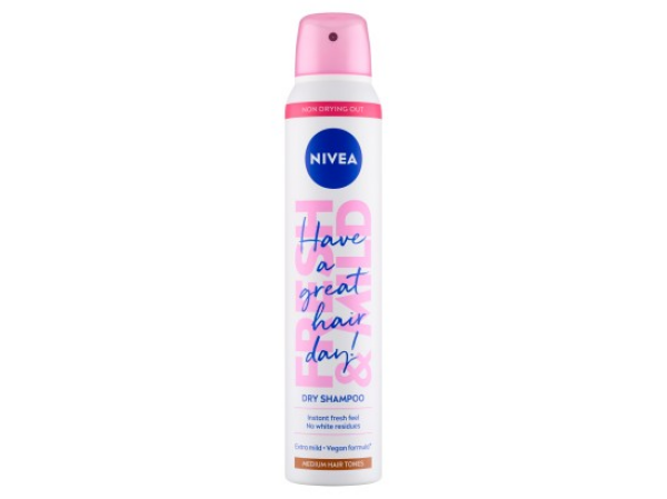 Nivea Fresh & Mild Suchý šampon pro světlejší tón vlasů 200 ml