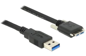 Delock USB 3.0 Typ-A (M) - Micro-B (M) se šrouby 1 m / Kabel USB 3.0 (83597)