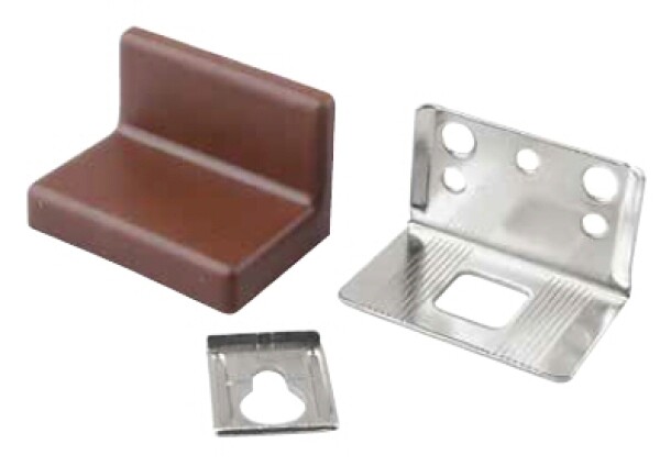 Scilm STRONG závěsné kování na bok korpusu hmoždinka + šroub eurošroub hnědá barva: hnědé (100233)