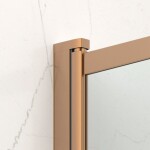 Vanová zástěna SAT Vision 140x120 cm broušený rose gold SATVZVI120RG SATVZVI120RG
