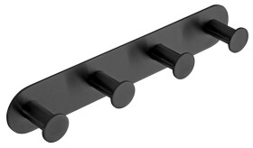 SAPHO - X-ROUND BLACK samolepící čtyřháček, černá mat XR221B