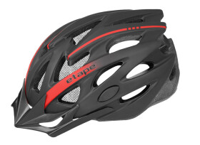 Cyklistická přilba na kolo Etape TWISTER, barva černá/červená mat (velikost S/M pro obvod hlavy 55-58 cm)