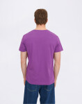 Tričko Organic Basics True Regular Fit Tee Aubergine