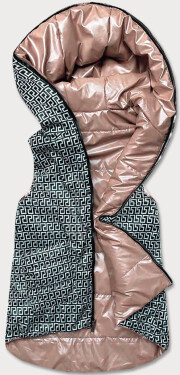 Béžová dámská oboustranná vesta model 17189800 - S'WEST Barva: odcienie beżu, Velikost: XXL (44)