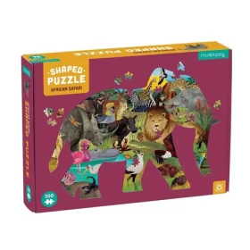 Mudpuppy Puzzle Africké safari ve tvaru slona