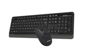 A4tech FG1012 černá / set bezdrátová klávesnice + myši / CZ layout / USB-A nano přijímač 2.4GHz (FG1012-BK)