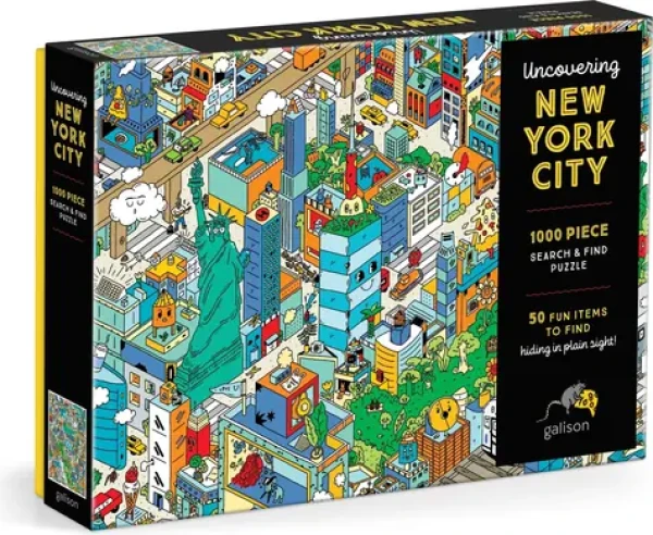 GALISON Puzzle Hledej a najdi: Poznejte New York