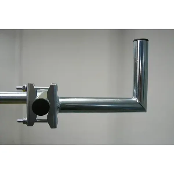 OEM držák antény na balkón 30 cm / Držák antény / odsazení 300 mm / trubka 42 mm / galvanický zinek (PK30B42)