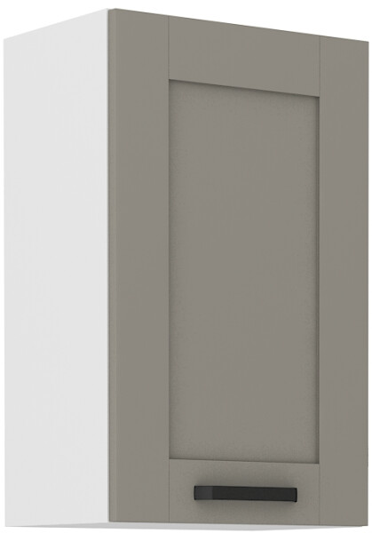 Horní skříňka Luna 45 G-72 1F Barva korpusu: Bílá, Barva dvířek: Clay Grey