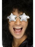 Smiffys.com Brýle stříbrné - hvězdy