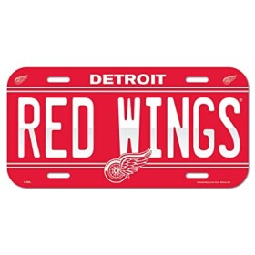 Wincraft Cedule Detroit Red Wings NHL License Plate Banner