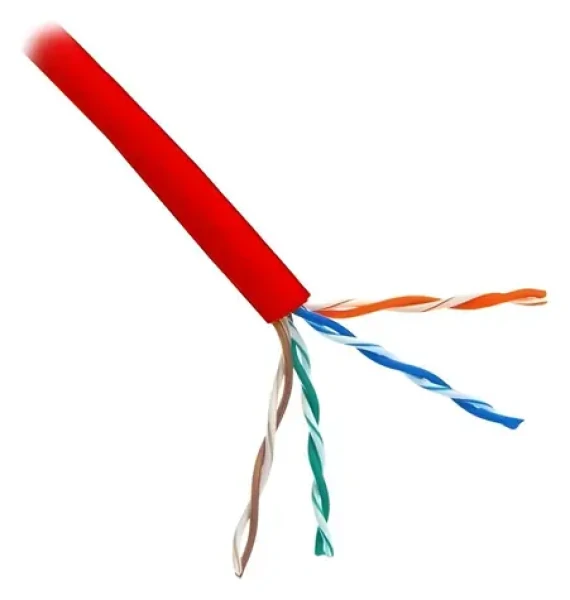 Planet Elite kabel UTP Cat5e červený / Instalační kabel / licna / 4pár / bez stínění / balení 305 m (KAB-UTP5E-L-PVC-RED)