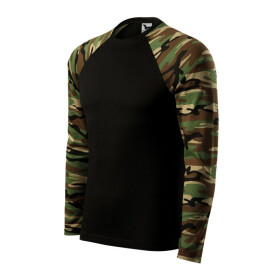Pánská košile Rimeck Camouflage LS M MLI-16633 maskáčová hnědá košile XS