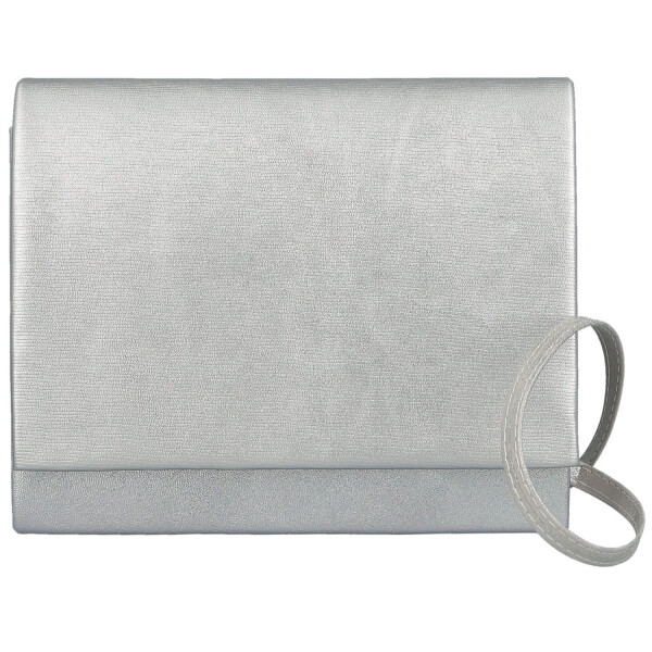 Módní dámská plesová kabelka Elvina, stříbrná