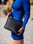 Dámská koženková crossbody kabelka VUCH Merise Black, černá