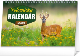 Presco Group Stolový Poľovnícky kalendár 2024 / 23.1 × 14.5 cm (PGS-32640-SK)