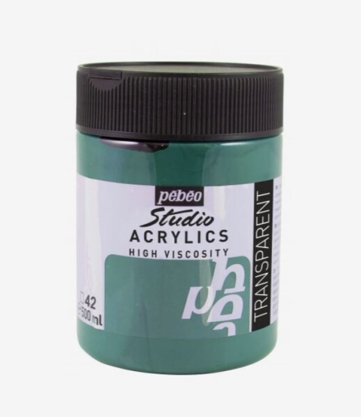 Pébéo Studio Acrylic 500 ml zelená smaragd 42