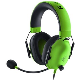 Razer BlackShark V2 X zelená / Herní sluchátka s mikrofonem / 7.1 / 3.5mm Jack / 1.3 m (RZ04-03240600-R3M1)