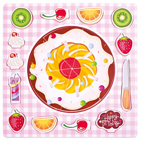 Puzzle ovocný koláč 30x30 cm