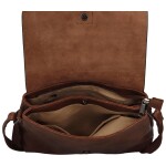 Trendy dámská koženková crossbody kabelka Daile, coffee