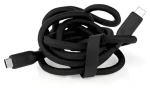 Nedis USB-C - USB-C černá / Kabel / Silikonový / USB 3.2 Gen 1 / 60 W / 5 Gbps / 4K 60Hz / 1,5 m (CCGB64800BK15)
