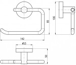 RAV Slezák - COLORADO - Koupelnový doplněk Držák toaletního papíru bez krytu, Chrom COA0401 COA0401