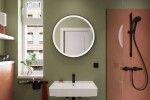 HANSGROHE - Xarita Lite S Zrcadlo s LED osvětlením, průměr 70 cm, matná černá 54966670