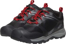 Dětské celoroční boty Keen WANDURO LOW WP YOUTH black/ribbon red Velikost: