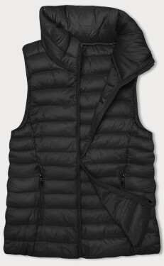 Černá dámská prošívaná vesta se stojáčkem J style (16M9156-392) odstíny černé XL (42)
