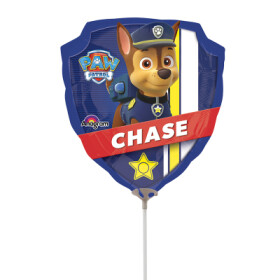 Foliový balónek na tyčce - tvar - Tlapková Patrola Odznak
