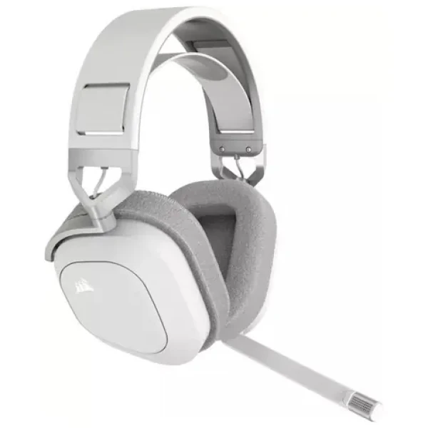 Corsair HS80 Max Wireless bílá / Bezdrátová herní sluchátka / mikrofon / USB-A bezdrátový vysílač (CA-9011296-EU)