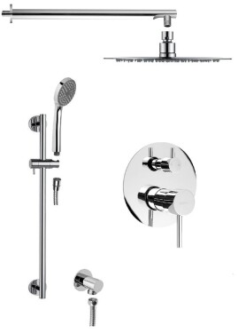 SAPHO - RHAPSODY podomítkový sprchový set s pákovou baterií, 2 výstupy, posuvný držák sprchy, chrom 5583Q-02