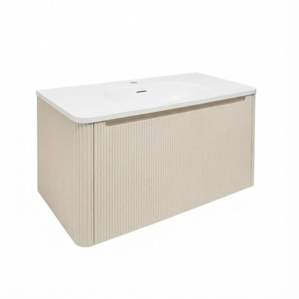 Koupelnová skříňka s umyvadlem Naturel Austen 79x47,5x45 cm clear brown mat AUSTEN80CB AUSTEN80CB