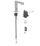 GEBERIT - Brenta Termostatická elektronická umyvadlová baterie, bateriové napájení, easy to clean, kartáčovaná nerez 116.198.SN.1