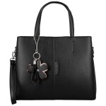 Módní dámská koženková kabelka do ruky Briana, černá