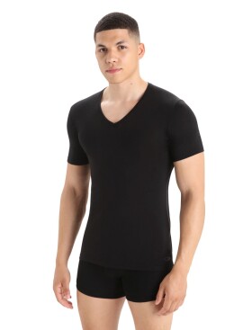 Pánské triko ICEBREAKER Mens Anatomica SS V, Black velikost: S