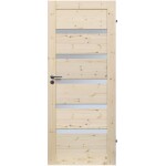 Interiérové dveře Wezuwiusz 5S 90P sukaté nelakované